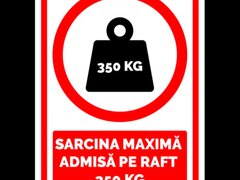 Semn pentru sarcina maxima admisa pe raft 350 kg